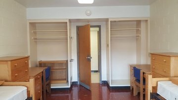 Student room in Smith Hall at CU-Lock Haven