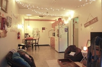 Kitchen in Campus Village Apartment at CU-Lock Haven