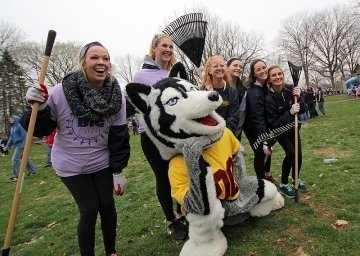 Students during the CU-Bloomsburg Annual Big Event