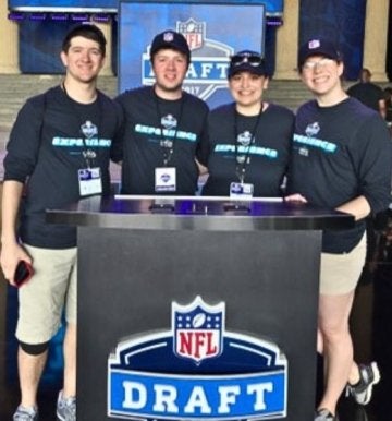MS Sport Management students at the NFL Draft