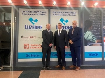 Agreement Signing with LCCC and Hazleton Area School District