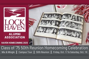 Promo for Lock Haven Class of 1975 50th Reunion