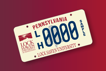 Lock Haven License Plate