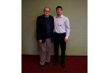 Berkebile's wrestling scholarship, at the LHUF's James C. Reeser Scholarship Brunch in April