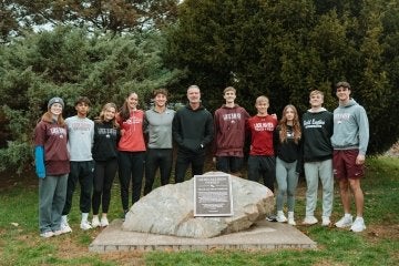 Glen Allison with CU-Lock Haven track and field team.