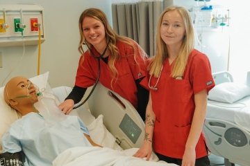 Commonwealth University-Mansfield Nursing students at on-campus simulation lab