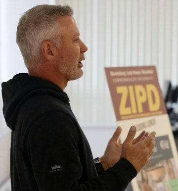 Presenter speaking at the 2025 ZIPD Conference at CU-Lock Haven