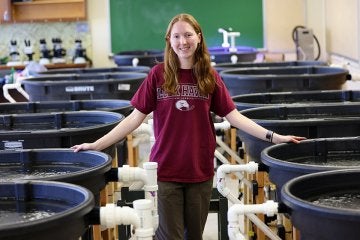 Natalie Brown knelt beside a humming lab setup at Lock Haven University, calipers in hand, measuring the promise of Pennsylvania’s streams. 