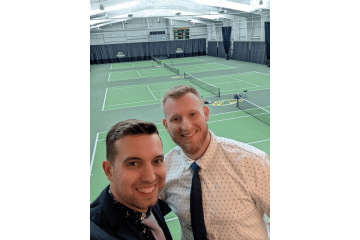 Zachary Malek, athletic training student, and his preceptor