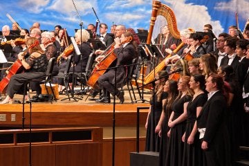 CU-Bloomsburg Choir singing with Warminster Symphony Orchestra
