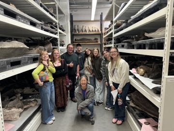 CU students at the American Museum of Natural History.