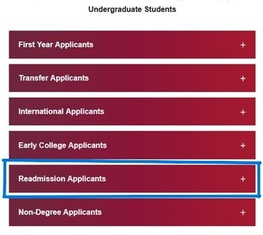 readmission button screenshot