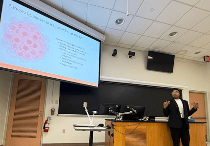 Kristen Fulford, a senior biology-cell and molecular genomics major, received the Outstanding Student Award for Mansfield — an honor given annually to a student at each PASSHE school.