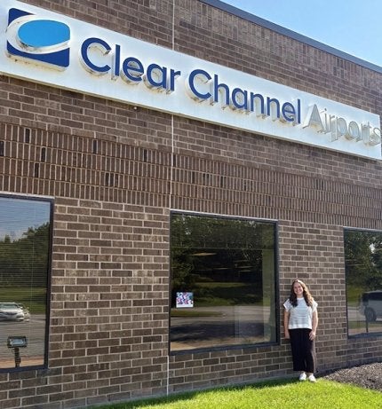 Natalie Miller spent three months working in campaign planning and strategy for the global advertising company’s airports division, focusing on out-of-home advertising.