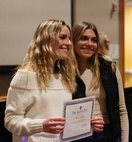 Commonwealth University’s chapter of Phi Kappa Phi, one of the nation’s oldest and most prestigious honor societies, recently celebrated the academic achievements of more than 60 sophomores of varying majors at Bloomsburg.