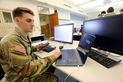 The senior Commonwealth University–Bloomsburg digital forensics and cybersecurity major and ROTC cadet turned that closed door into a successful mission of transforming a medically disqualified recruit into a cyber-focused Army officer.