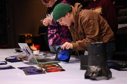 Reading scripts, sketching thumbnails, and balancing color theory with technical limits, Theo Lemons shows how Bloomsburg’s small, hands-on program prepares student designers for the national stage.