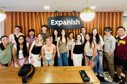 Madrid trip gives international business majors a front row seat to global markets and culture
