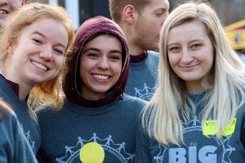 Students during the CU-Bloomsburg Annual Big Event