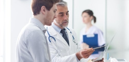 Doctor and PA looking at X-Ray