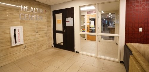 Exterior of Bloomsburg Student Health Center