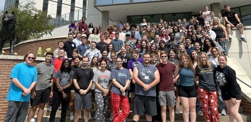 Group photo of all Residence Life staff at CU-Bloomsburg.