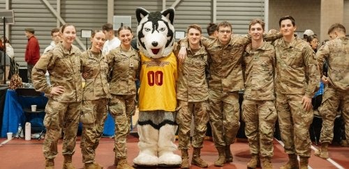 Roongo with ROTC Cadets