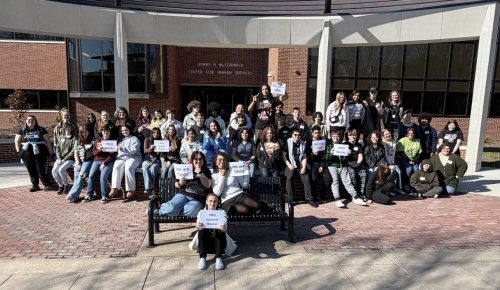 Group photo of TRIO Upward Bound students