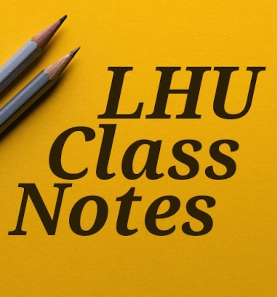 Class Notes