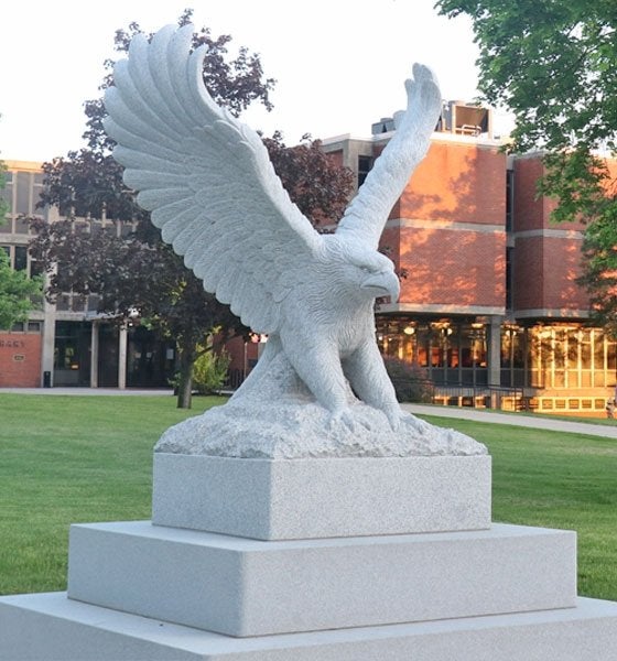 Bald Eagle statue at Commonwealth University - Lock Haven