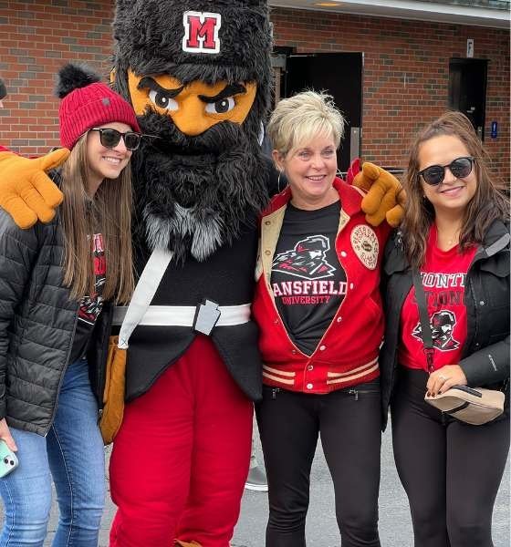 Commonwealth University-Mansfield, formerly Mansfield University and Mansfield State College, alumni at homecoming with Mountie