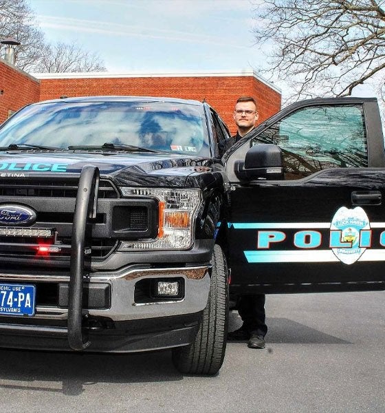 Lock Haven Police Officer with truck