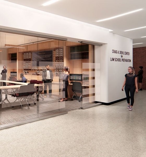 Rendering of Diehl Center for Law School Preparation
