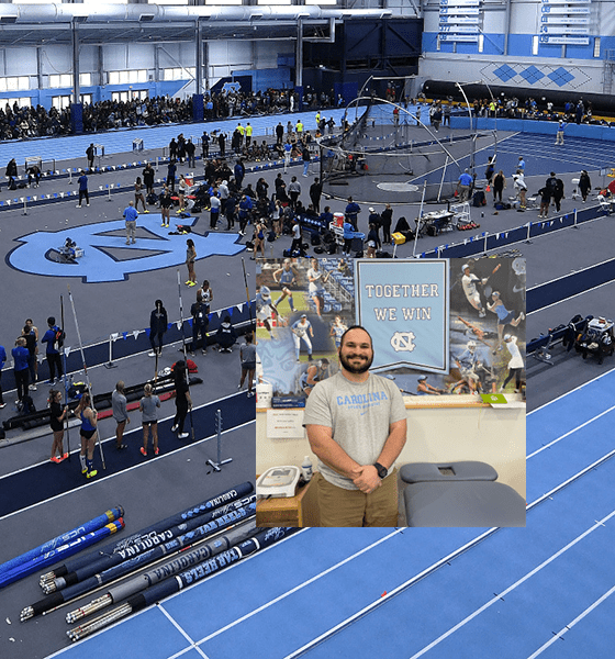 Dean Dombrowski spent a semester in the athletic training program at Commonwealth University-Lock Haven completing a full-immersive rotation experience with the University of North Carolina-Chapel Hill. 