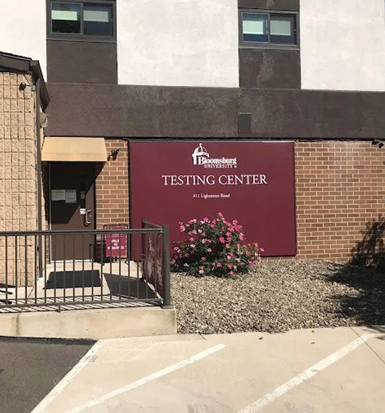 Bloomsburg Testing Center Entrance