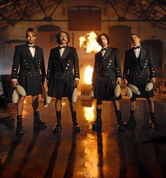 Promotional photo for The Flying Karamazov Brothers