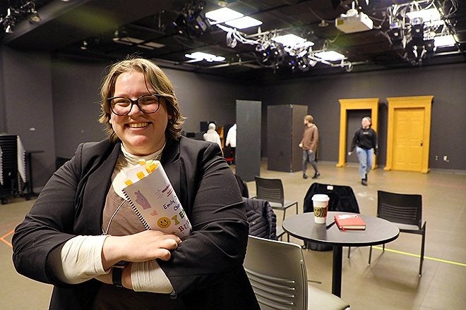 t's a once-in-a-lifetime opportunity Emily Shaffer earned by winning the ASPIRE Arts Leadership Finalist award to represent KCACTF’s Region 2, becoming the first Bloomsburg student ever to do so.