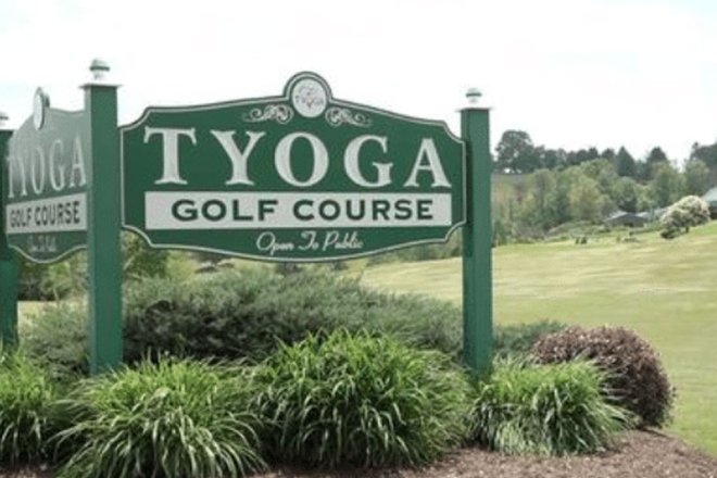 Tyoga Golf Course sign