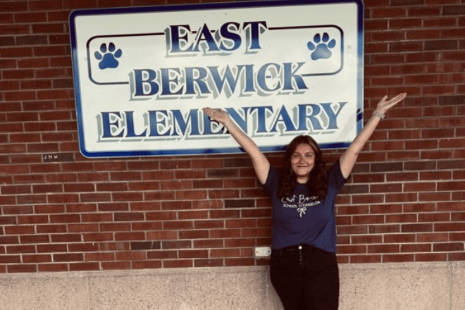 MS School Counseling graduate student at elementary school