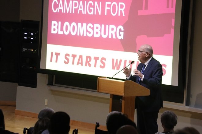 James H. McCormick speaking at McCormick Center Dedication