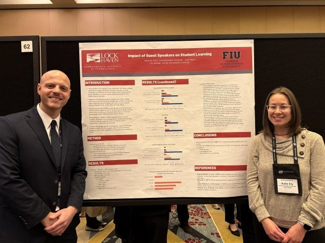 Troy Teresak and Dr. Katie Ely