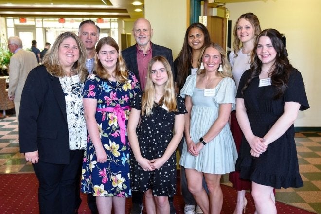 Group of people at the James C. Reeser Scholarship Brunch