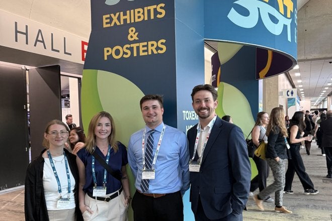 For the Bloomsburg seniors, it was a chance to present original research alongside institutions like UCLA, the University of Pennsylvania, and international programs shaping the future of toxicology and biomedical science.