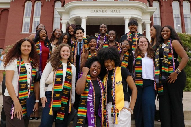 This spring's First World Ceremony celebrated the Class of 2026 with a keynote address that was both personal and pointed, as Marcus Scales '10/12M returned to the campus where his own journey began.