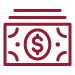 Line drawing of a dollar bill
