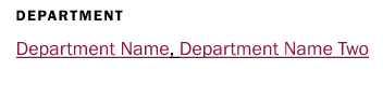 a screenshot of the faculty detail page