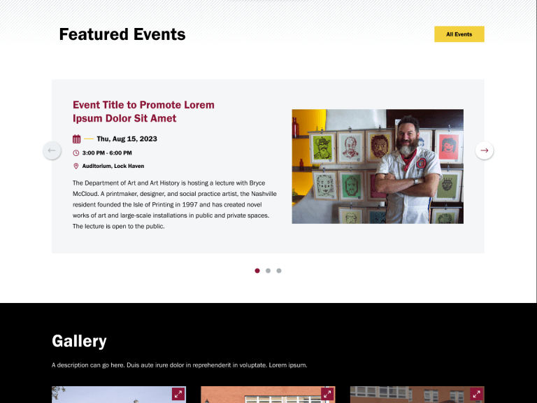 a screenshot of the general page