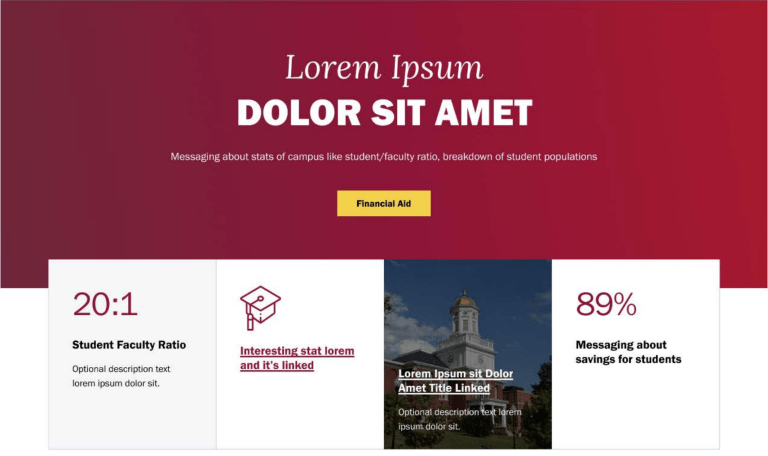 a screenshot of the degree program page