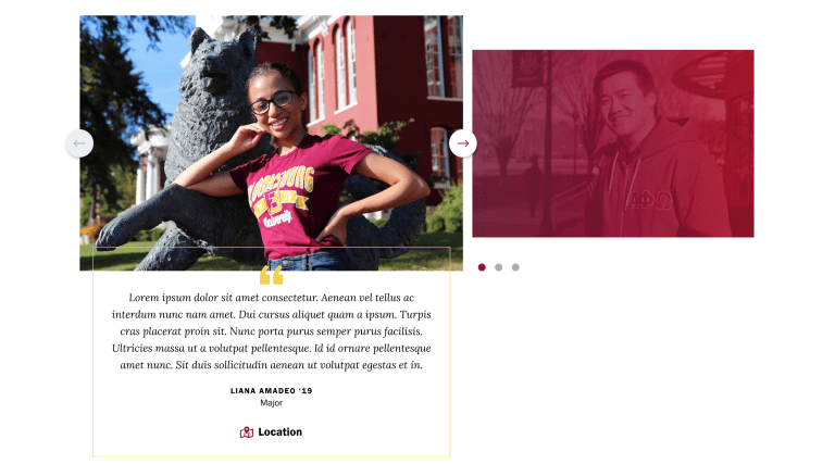 a screenshot of the degree program page