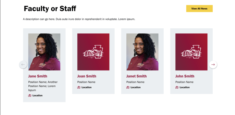 a screenshot of the degree program page